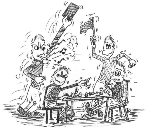 Treffende cartoons door Ignace, zie ook de website (Schaak allerlei) voor een serie cartoons