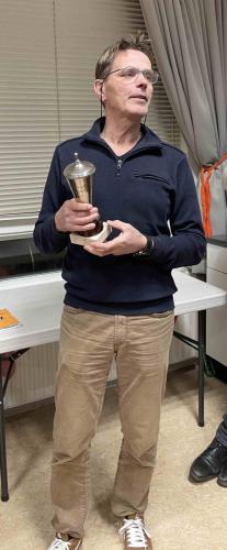 Beker posthuum uitgereikt aan WIlfried Binnendijk 28 feb 2023