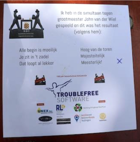 Simultaan, beoordeling door GM John van der Wiel